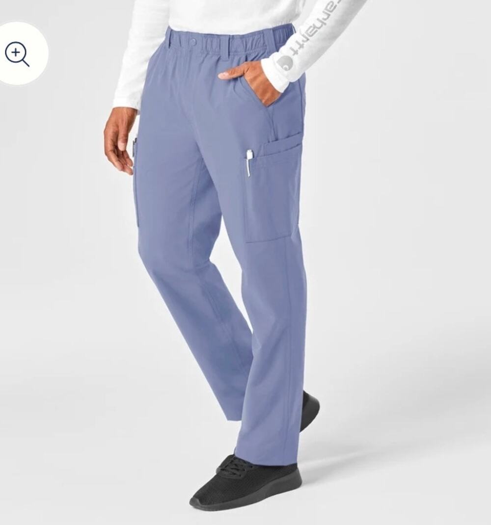 Carhartt Men's New Force Essentials Straight Leg Cargo Scrub Pants Ceil Blue L